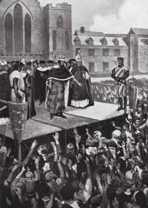 Eduard I. spricht zu seinen Untertanen von Charles Daniel Ward