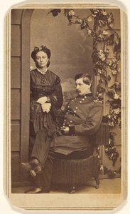 General George Brinton McClellan und seine Frau