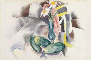 Blumen und Gurken, ca. 1924 von Charles Demuth