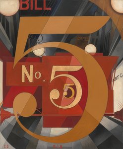 Ich sah die Zahl 5 in Gold. 1928