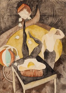 Im Vaudeville: Zwei Akrobat-Jongleure von Charles Demuth