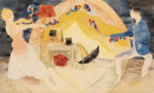 Jongleure mit Indianerkeulen von Charles Demuth