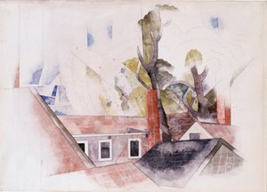 Dächer und Bäume von Charles Demuth