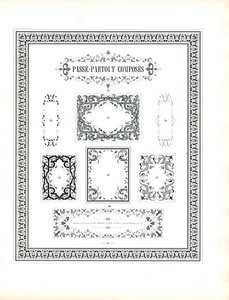 Zusammengesetzte Rahmen und dekorative Bordüren von Charles Derriey