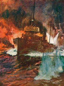 Ein nächtlicher Angriff. Torpedoboote bei der Arbeit, ca. 1918-1919