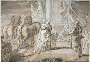Madame de Maintenon kehrt zur katholischen Kirche zurück, 1700er von Charles Dominique Joseph Eisen