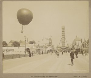 Fesselballon und Riesenrad, Weltausstellung in Chicago von Charles Dudley Arnold