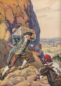 James Bruce hilft seinem Anhänger, um 1925 von Charles Dudley Tennant