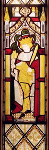 St. Edmund König und Märtyrer, Buntglasfenster von Charles E. Kempe