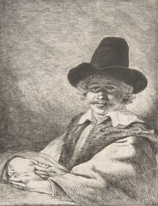 Porträt eines sitzenden Mannes mit Hut, 1782 von Charles Echard