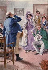 Illustration für Die Pickwickier von Charles Dickens von Charles Edmund (after) Brock