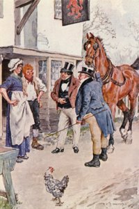 Illustration für Die Pickwickier von Charles Dickens von Charles Edmund (after) Brock