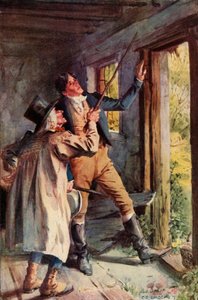Er zeigte auf eine rostige Eisenklammer, 1928