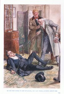 Er bot nicht an, wieder aufzustehen: sondern lag dort und schaute sich um von Charles Edmund Brock
