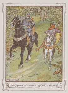 Illustration für Ivanhoe von Sir Walter Scott von Charles Edmund Brock