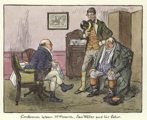 Illustration für die Pickwick-Papiere von Charles Edmund Brock