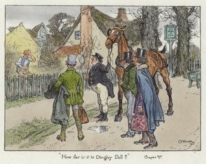 Illustration für die Pickwick Papers von Charles Edmund Brock