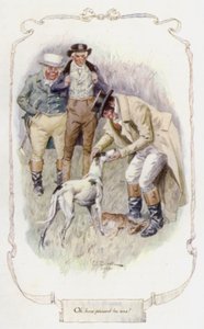 Oh! wie erfreut er war (Farblithografie) von Charles Edmund Brock