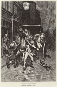 Verhaftung von Georges Cadoudal, bretonischer royalistischer Aufständischer, Paris