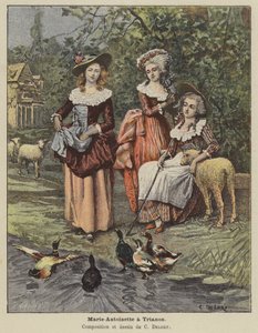 Marie Antoinette im Trianon von Charles Edouard Delort