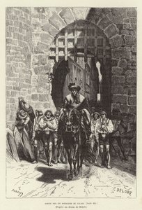 Auszug der sechs Bürger von Calais von Charles Edouard Delort
