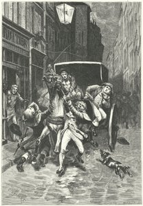 Die Verhaftung von Georges Cadoudal, bretonischer Verschwörer gegen das französische Revolutionsregime von Charles Edouard Delort