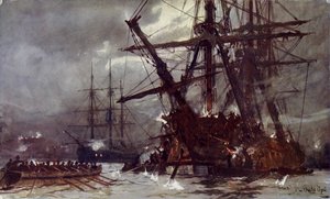 Ausschneiden der Hermione (Vergeltung), 1799 von Charles Edward Dixon