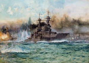 H.M.S. Vanguard in der Schlacht von Jütland, 1924