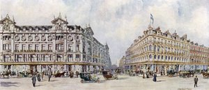 D H Evans, West End Silk Mercers, 292-320 Oxford Street von Charles Edwin Flower