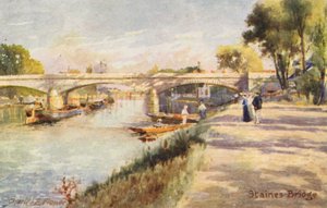 Themse: Staines Bridge von Charles Edwin Flower