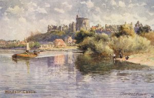 Fluss Themse: Schloss Windsor von Charles Edwin Flower