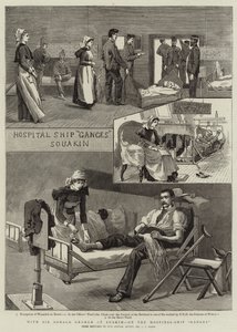 Mit Sir Gerald Graham in Suakim, auf dem Hospitalschiff Ganges von Charles Edwin Fripp