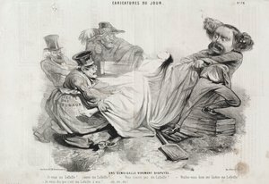 Eine heftig umstrittene junge Frau von Charles Emile Jacque