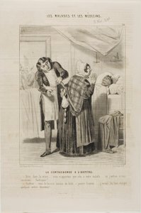 Schmuggelware im Krankenhaus (Platte 26) von Charles Emile Jacque