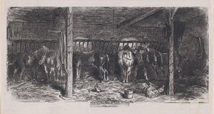 Dezember aus dem Album der ländlichen Motive, 1859 von Charles Emile Jacque