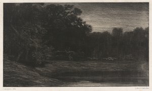 Hirschjagd von Charles Emile Jacque