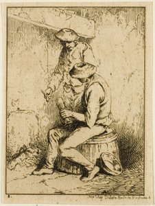 Trinker von Charles Emile Jacque