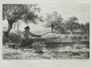 Angeln von Charles Emile Jacque