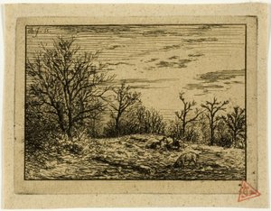 Landschaft im Winter von Charles Emile Jacque