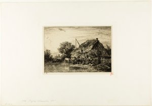 Bauernhaus mit Teich