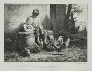 Petite, Petite von Charles Emile Jacque