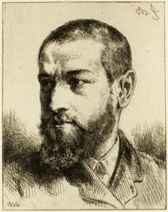 Porträt von J.J. Guiffrey von Charles Emile Jacque