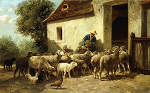 Heimkehr von Charles Emile Jacque
