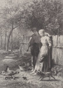Frühling, 1864 von Charles Emile Jacque