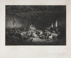 Stall von Charles Emile Jacque