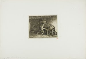 Die Kartenspieler von Charles Emile Jacque