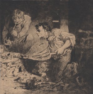 Die Fälscher, 1843 von Charles Emile Jacque