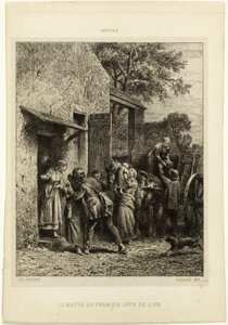 Der Morgen des ersten Tages des Jahres von Charles Emile Jacque