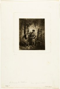 Der Schweineschlächter von Charles Emile Jacque