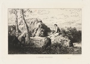 Das verlorene Kind von Charles Emile Jacque